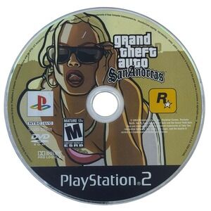 Grand Theft Auto San‎ Andreas Playstation 2 PS2 Game Rockstar